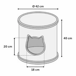 Flamingo Omar Cama Túnel Marrón Para Gatos. 42 X 42 X 40 Cm -Tienda barata Tiendanimal cama gatos flamingo tunel marron FLA560816 3