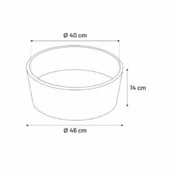 Flamingo Zinzi Redondo Gris Cama Cuna Para Perros 46 X 46 X14 Cm -Tienda barata Tiendanimal cama perros flamingo zinzi redondo gris FLA15529 3