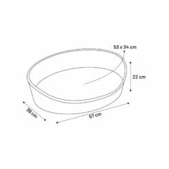 Flamingo Zizi Ovalado Gris Cama Cuna Para Perros 57 X 39 X 22 Cm 5 Flamingo Zizi Ovalado Gris Cama Cuna Para Perros 57 X 39 X 22 Cm -Tienda barata Tiendanimal cama perros flamingo zizi ovalado gris FLA15531 3.jpg