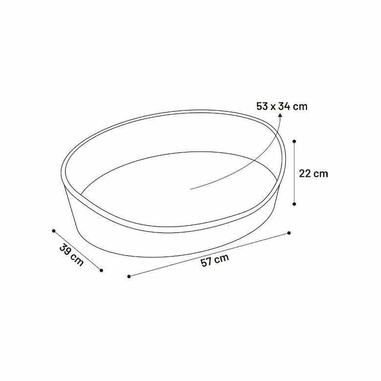 Flamingo Zizi Ovalado Gris Cama Cuna Para Perros 57 X 39 X 22 Cm 3 Flamingo Zizi Ovalado Gris Cama Cuna Para Perros 57 X 39 X 22 Cm - Imagen 3