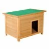 Caseta De Madera PawHut Para Perros Color Amarillo 85 Cm X 58 Cm X 58 Cm