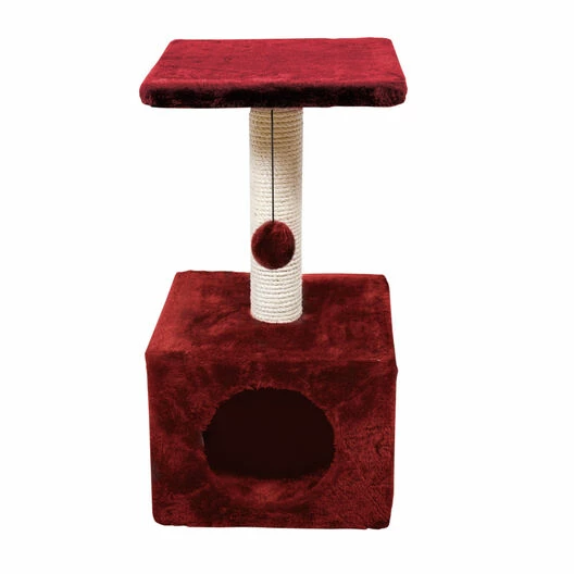TK-Pet Ara Rascador Rojo Para Gatos 30x30x57cm 1 TK-Pet Ara Rascador Rojo Para Gatos 30x30x57cm