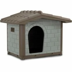 Ciao Bimbi Classic Eco Caseta De Plástico Mediana En Color Gris Para Perros 99 Cm X 70 Cm X 75 Cm