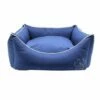 Confort Pet Cuna Florida Impermeable Azul Para Perros 120 Cm X 75 Cm