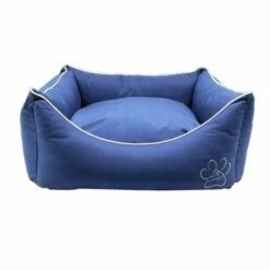 Confort Pet Cuna Florida Impermeable Azul Para Perros 120 Cm X 75 Cm