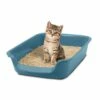 Ibanez Bandeja WC Para Gatos "Junior Toilet" Apto Para Todo Tipo De Gatos, Con Bandeja De Entrada, Material Duradero 56 Cm X 39 Cm X 13 Cm
