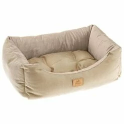 Ferplast Chester Cama Acolchada Beige Para Mascotas 78 Cm X 56 Cm X 22 Cm