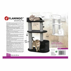 Flamingo Brandi Árbol Rascador Con 2 Niveles Para Gatos 88 X 48 X 127 Cm -Tienda barata Tiendanimal flamingo brandi arbol rascador FLA561307 3