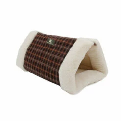 Freecat Scotland 2 En 1 Cama Túnel Marrón Oscuro Para Gatos 95 X 55 X 5 Cm