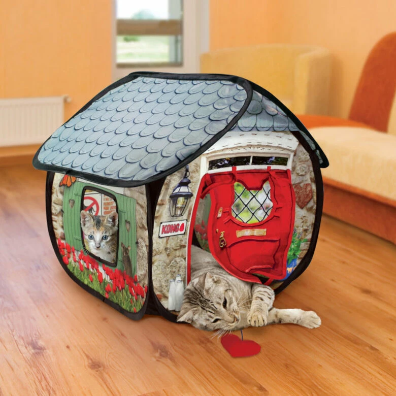 Kong Play Spaces Bungalow Casa De Juguete Para Gatos 1 Ud. 2 Kong Play Spaces Bungalow Casa De Juguete Para Gatos 1 Ud. - Imagen 2