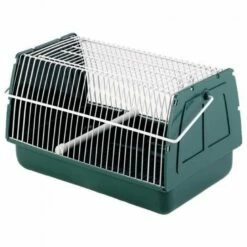 Kerbl Caja De Transporte Verde Para Mascotas 21 Cm X 15 Cm X 14 Cm
