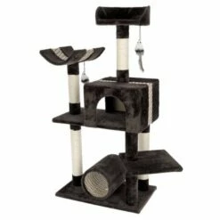 Kerbl árbol Rascador 3 Plantas Marrón Para Gatos 60 Cm X 36 Cm X 48 Cm