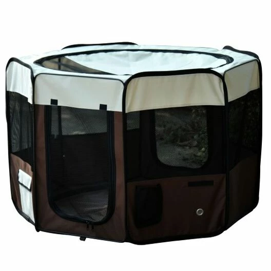 Parque De Juego PawHut Entrenamiento Y Dormitorio Color Café Crema 117 Cm X 117 Cm X 71 Cm 1 Parque De Juego PawHut Entrenamiento Y Dormitorio Color Café Crema 117 Cm X 117 Cm X 71 Cm