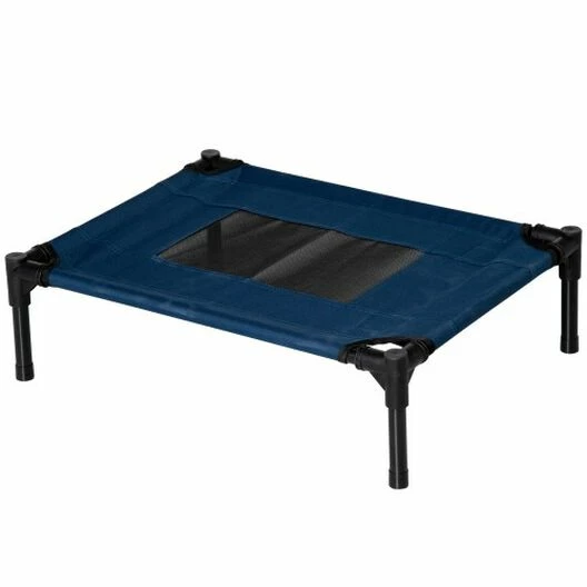 PawHut Cama Elevada Azul Para Perros 61 Cm X 46 Cm X 18 Cm 1 PawHut Cama Elevada Azul Para Perros 61 Cm X 46 Cm X 18 Cm