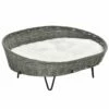 PawHut Cama De Mimbre Para Mascotas 76 Cm X 59 Cm X 32 Cm