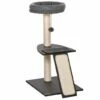 PawHut Árbol Rascador Con Múltiples Plataformas Para Gatos 50 Cm X 40 Cm X 83.5 Cm