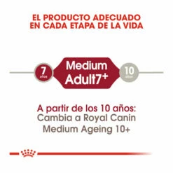 Royal Canin Medium +7 Adult Pienso Para Perros 4 Kg -Tienda barata Tiendanimal pienso perros royal canin adult medium 7 ROY152270 M205