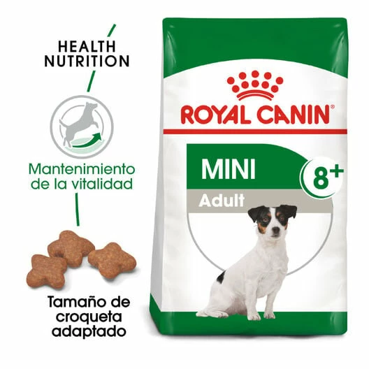 Royal Canin Mini +8 Adult Pienso Para Perros 8kg 1 Royal Canin Mini +8 Adult Pienso Para Perros 8kg