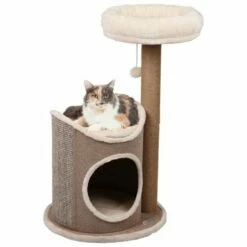 Flamingo Rascador Con Cesta Para Gato Color Beige 68 Cm X 49 Cm X 90 Cm