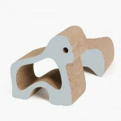 Catit Rascador Zoo 2 En 1 En Forma De Gorila Para Gatos Color Gris 38,5 Cm X 23 Cm X 36,5 Cm