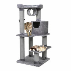 Flamingo Jessi Árbol Rascador Gris Para Gatos 80.5 X 80 X 176 Cm