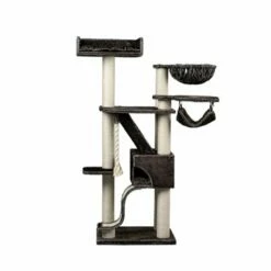 RHRQuality Kilimandjaro Árbol Rascador Con Cojín Para Gatos 59 Cm X 74 Cm X 194 Cm