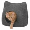 Trixie Cama Cueva Con Cremallera Gris Para Gatos 38 Cm X 35 Cm X 37 Cm
