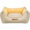 Trixie Home Edition Cama De Lona Beige Y Amarillo Para Perros 80 Cm X 60 Cm