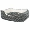 Trixie Kaline Cama Rectangular Gris Y Beige Para Perros 80 Cm X 65 Cm