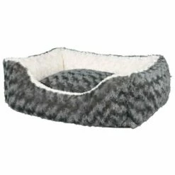 Trixie Kaline Cama Rectangular Gris Y Beige Para Perros 65 Cm X 50 Cm