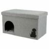 Trixie Kimy Cama Cueva Gris Para Perros Y Gatos 72 Cm X 40 Cm X 40 Cm