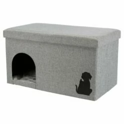 Trixie Kimy Cama Cueva Gris Para Perros Y Gatos 72 Cm X 40 Cm X 40 Cm