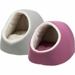 Trixie Salva Cama Cueva Fucsia Con Beige Para Gatos 41 Cm X 30 Cm X 50 Cm