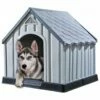 Vidaxl Caseta Exterior Gris Para Perros 92 Cm X 87 Cm X 91 Cm