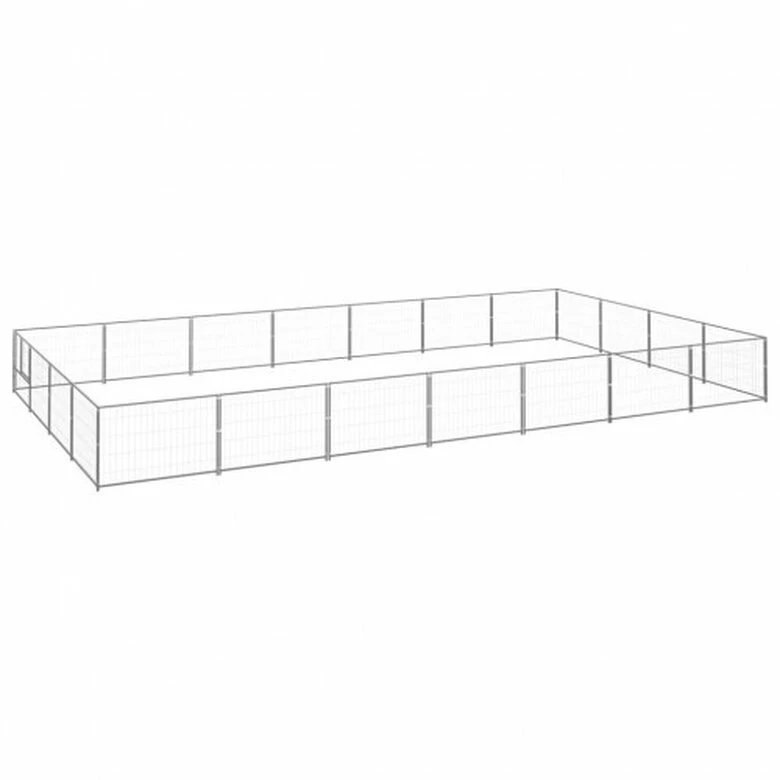 VidaXL Perrera De Acero Grande Rectangular Para Perros 700 Cm X 400 Cm X 70 Cm 1 VidaXL Perrera De Acero Grande Rectangular Para Perros 700 Cm X 400 Cm X 70 Cm